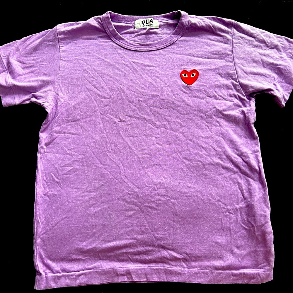 Comme des garçons PLAY purple shirt